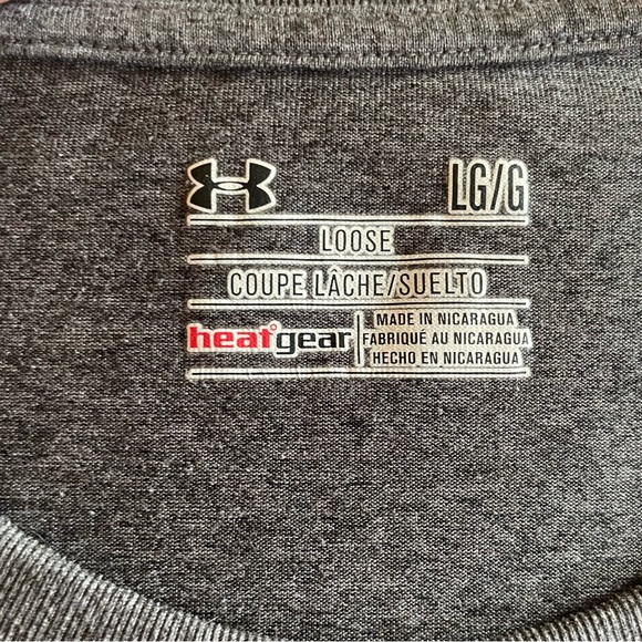 Under Armour Women’s HeatGear Short Sleeve Crew Neck Shirt - Gray - size L - Picture 2 of 6